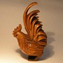 Boxwood Netsuke Cock & Hen