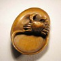 Boxwood Netsuke Crab