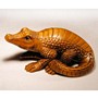 Wooden Nestsuke Crocodile
