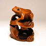 Frog Wooden Netsuke