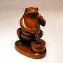 Frog Wooden Netsuke