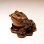 Frog Wooden Netsuke