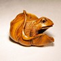 Frog Wooden Netsuke