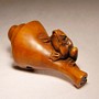 Frog Wooden Netsuke