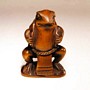 Frog Wooden Netsuke