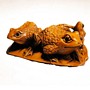 Frog Wooden Netsuke