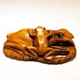 Frog Wooden Netsuke