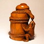 Frog Wooden Netsuke