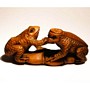 Frog Wooden Netsuke