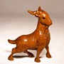 Wooden Netsuke Goat 