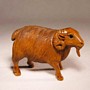 Wooden Netsuke Goat 