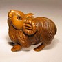 Wooden Netsuke Goat 