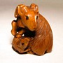 Wooden Netsuke Goat 