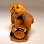 Wooden Netsuke Goat 