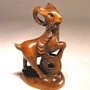 Wooden Netsuke Goat 