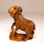 Wooden Netsuke Goat 