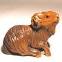 Wooden Netsuke Goat 