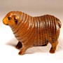 Wooden Netsuke Goat 