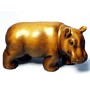 Hippo & Rhino Wooden Netsuke