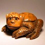 Wooden Netsuke--Kappa