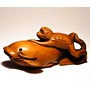 Wooden Netsuke--Kappa