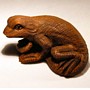 Wooden Netsuke--Lizard
