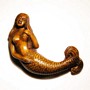 Wooden Netsuke--Mermaid