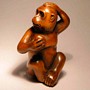 Wooden Netsuke--Monkey