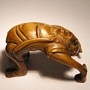 Wooden Netsuke--Monkey