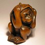 Wooden Netsuke--Monkey