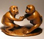 Wooden Netsuke--Monkey