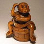 Wooden Netsuke--Monkey