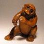 Wooden Netsuke--Monkey