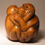 Wooden Netsuke--Monkey