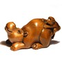 Wooden Netsuke--Monkey