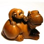 Wooden Netsuke--Monkey