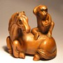 Wooden Netsuke--Monkey