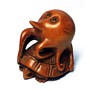 Wooden Netsuke--Octopus