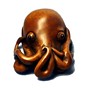 Wooden Netsuke--Octopus