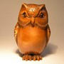 Wooden Netsuke--Owl