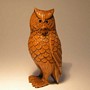 Wooden Netsuke--Owl