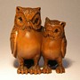 Wooden Netsuke--Owl