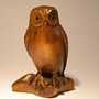 Wooden Netsuke--Owl