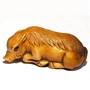 Wooden Netsuke--Pig & Boar