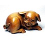 Wooden Netsuke--Pig & Boar