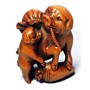 Wooden Netsuke--Pig & Boar