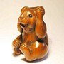 Rabbit Wooden Netsuke