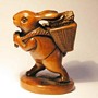 Rabbit Wooden Netsuke