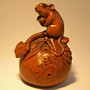 Rat & Mouse Wooden Netsuke