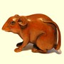 Rat & Mouse Wooden Netsuke